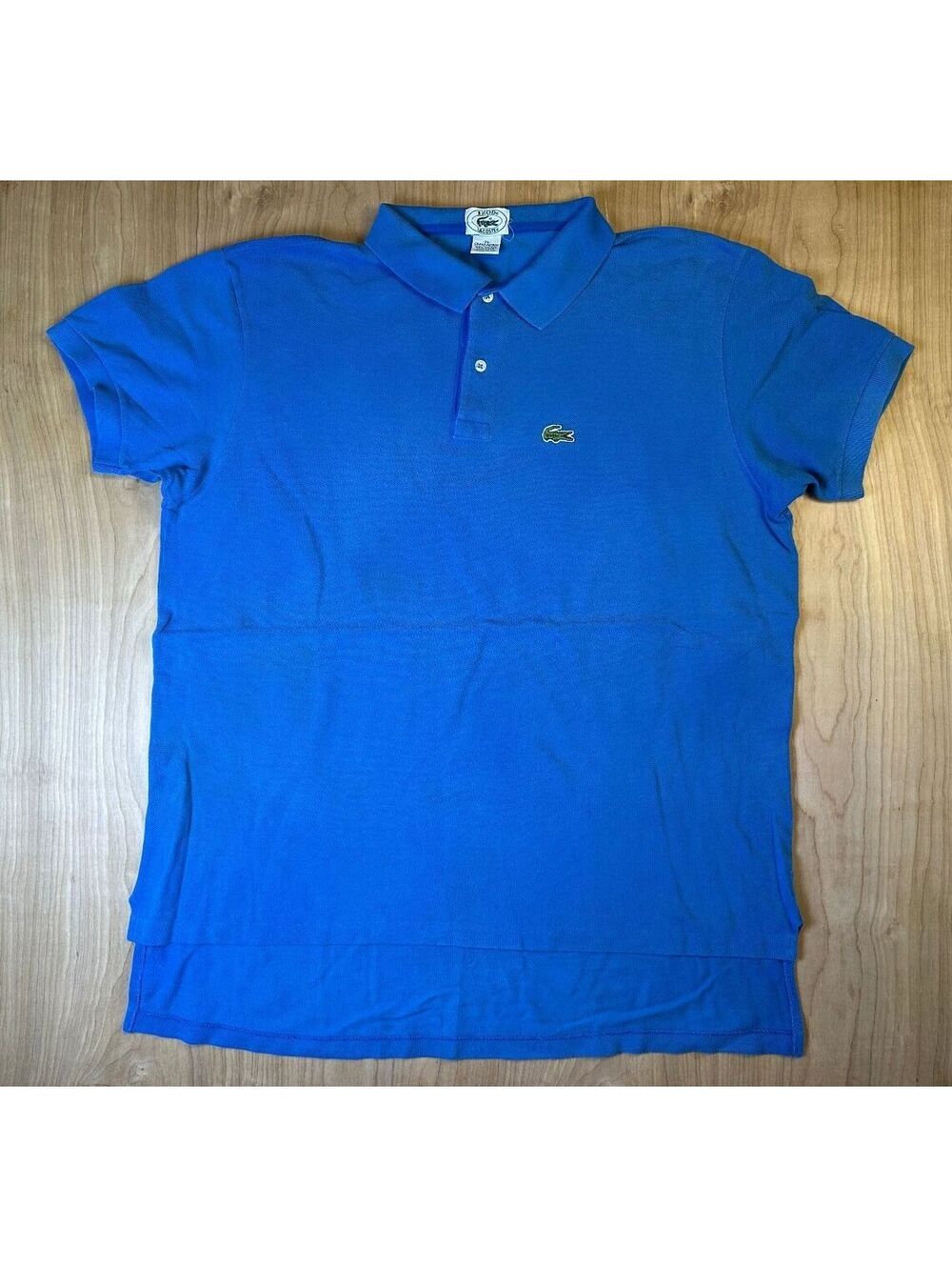 Vintage 80s Izod Lacoste Polo shirt xlarge grand patron 100% cotton made in usa
